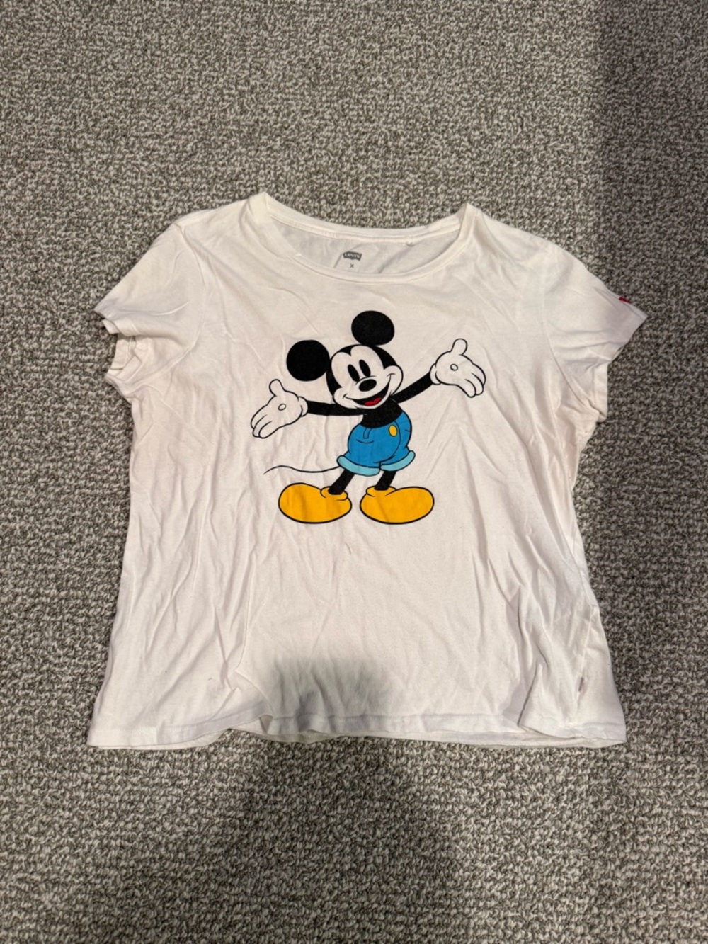 Levi's White Disney Mickey Mouse Tee